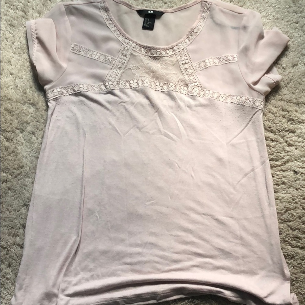 H&M light pink blouse (s)